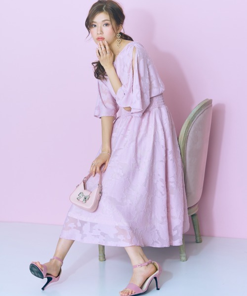 marun（マルン） ワンピース 夏 半袖 「大きいサイズ」 袖スリット