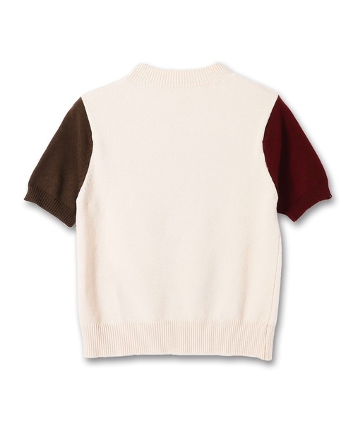 ニット セーター Common Noun/SPORTS Kana Akiyama 半袖ニットプルオーバー レディース メンズ ニット セーター Common Noun/SPORTS Kana Akiyama 半袖ニット