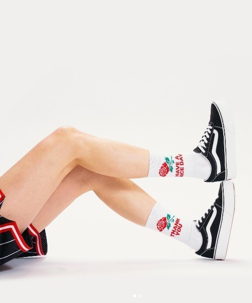 MARKET（マーケット） 靴下 HAVE A NICE DAY SOCKS メンズ : ZOZOTOWN