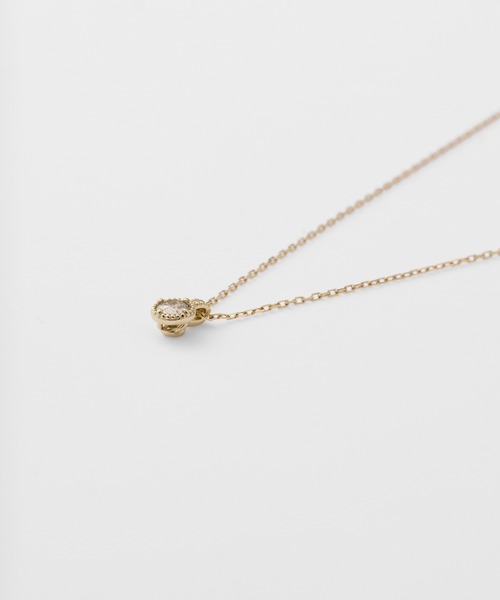 ネックレス K10ダイヤモンドネックレス（0.1ct） レディースの画像