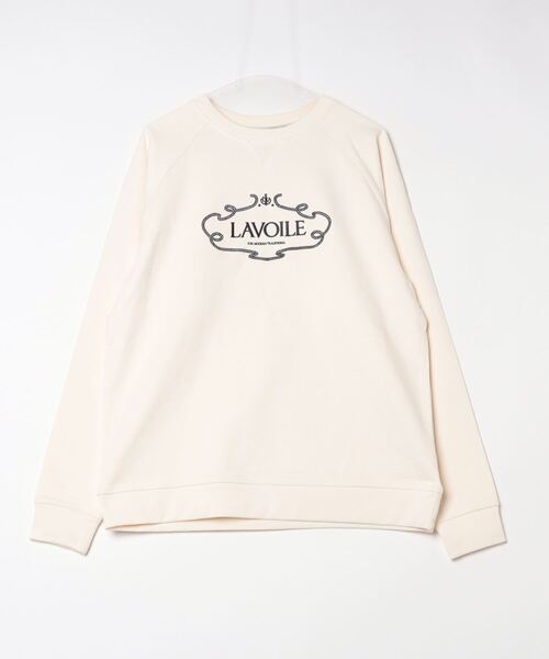トレーナー スウェット Lavoile center logo sweat レディース