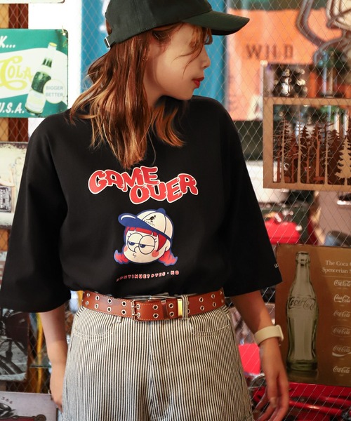 KANGOL（カンゴール） tシャツ 半袖 別注 コラボ 90s イラストプリント