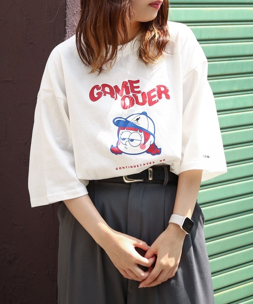 KANGOL（カンゴール） tシャツ 別注 コラボ 90s イラストプリント