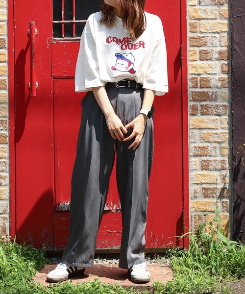 KANGOL（カンゴール） tシャツ 別注 コラボ 90s イラストプリント