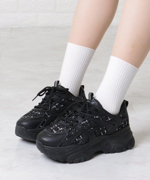Lace Ladies（レースレディース） スニーカー ミックス ツイード