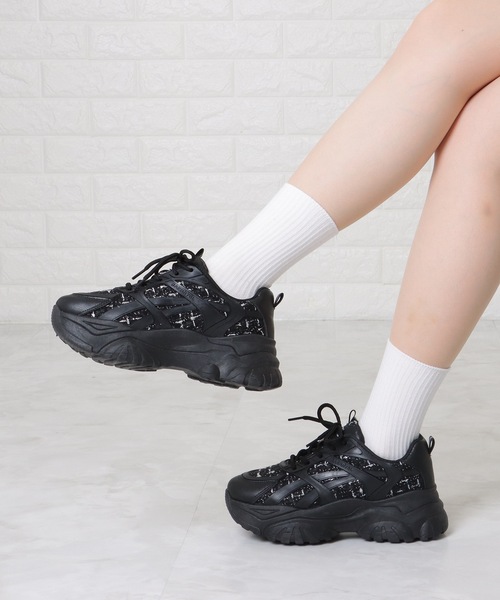 Lace Ladies（レースレディース） スニーカー ミックス ツイード