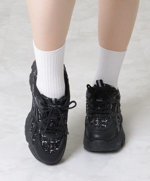 Lace Ladies（レースレディース） スニーカー ミックス ツイード