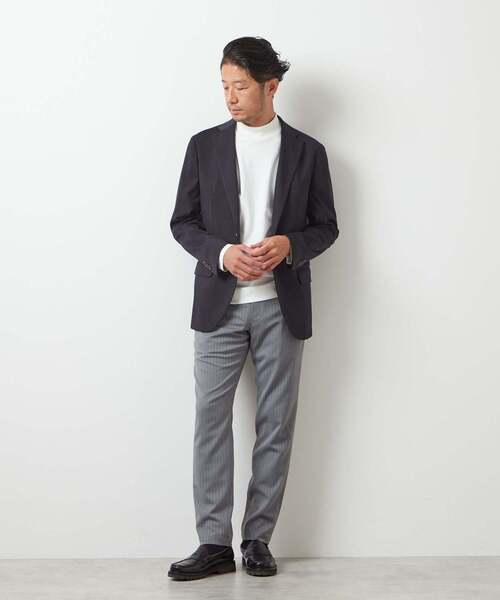 MEN'S MELROSE パンツ 「WEB限定」ストレッチヘリンボーンスリム