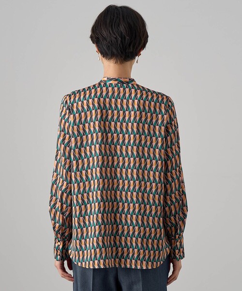 ANAYI（アナイ） ブラウス シャツ カラーグラフィックフリル ブラウス