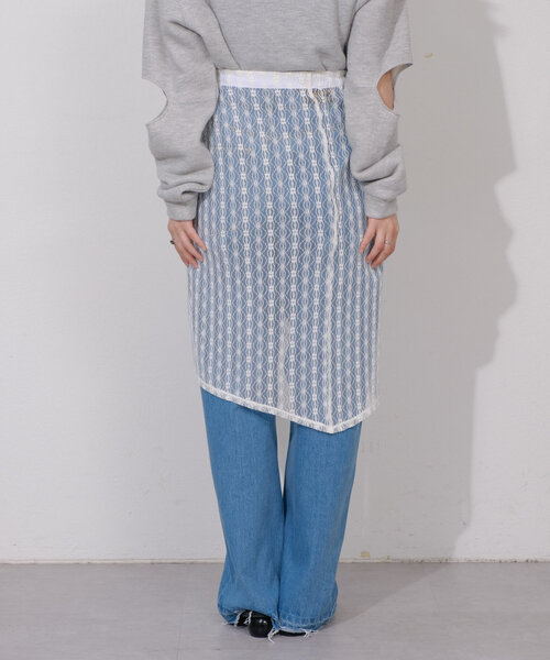 Kastane ベルト 「4色展開」レースラップスカート レディース