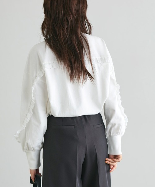 Pierrot（ピエロ） トレーナー スウェット ライトスウェットフリル