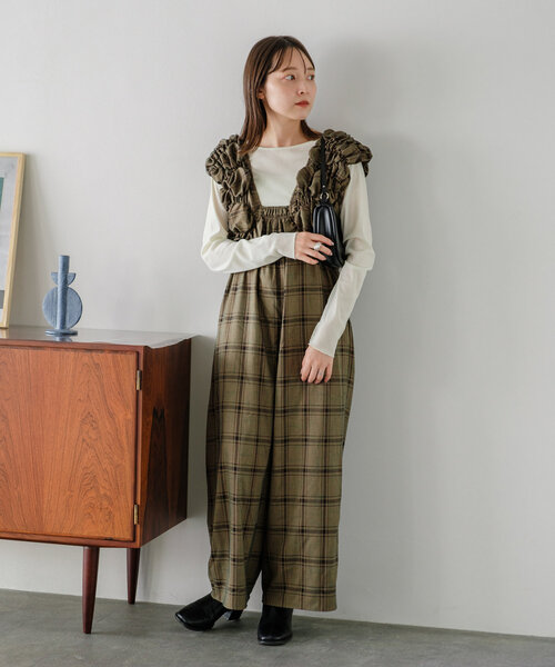 kastane サロペット Kastane サロペット オーバーオール 「低身長サイズ/2サイズ展開