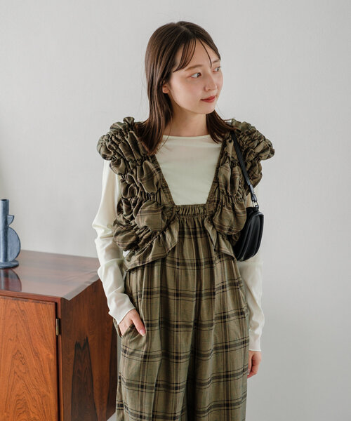 Kastane サロペット オーバーオール 「低身長サイズ/2サイズ展開