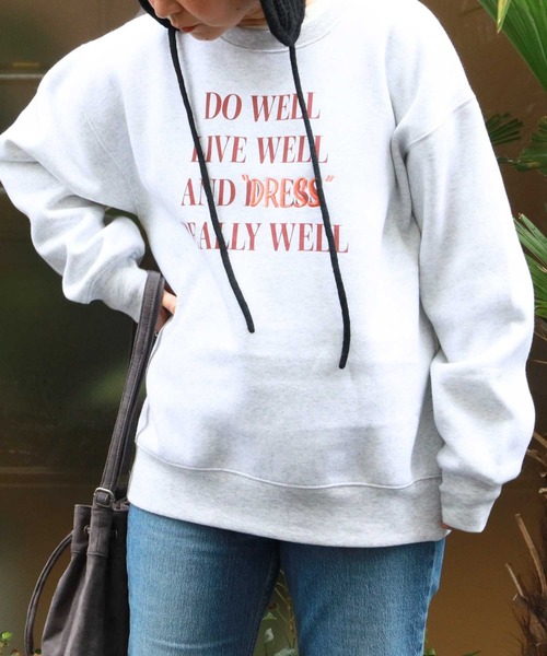 on スウェット ホワイト レディースS Onitsuka Tiger トレーナー スウェット SWEAT TOP / スウェット