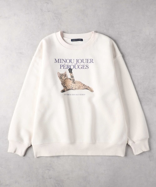 on スウェット ホワイト レディースS Onitsuka Tiger トレーナー スウェット SWEAT TOP / スウェット