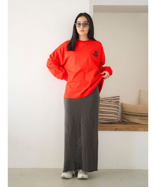 tシャツ DISCUS別注 ロゴロングスリーブTee レディース