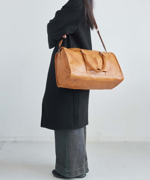 【新品未使用】スペラティーボ　2way レザー　トートバッグ　ボストンバッグ L'Avenir ボストンバッグ 「別注」L'Avenir Aster レザー 2Wayボストン