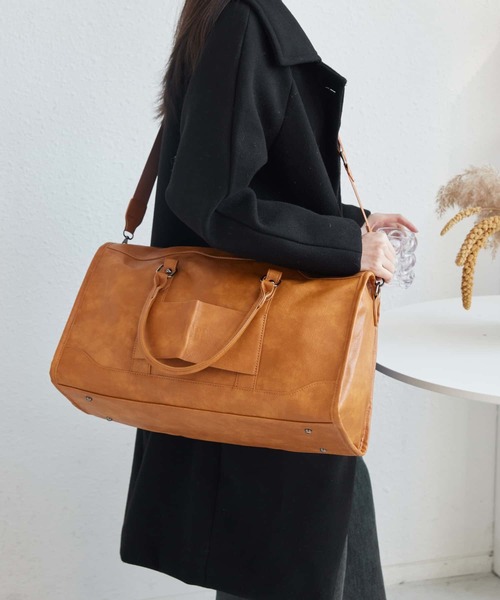 LA VORAGINE（ラ ヴォラジネ） ボストンバッグ 大容量2WAY ボストン