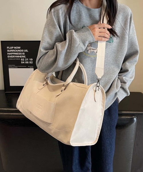 LA VORAGINE（ラ ヴォラジネ） ボストンバッグ 大容量2WAY ボストン