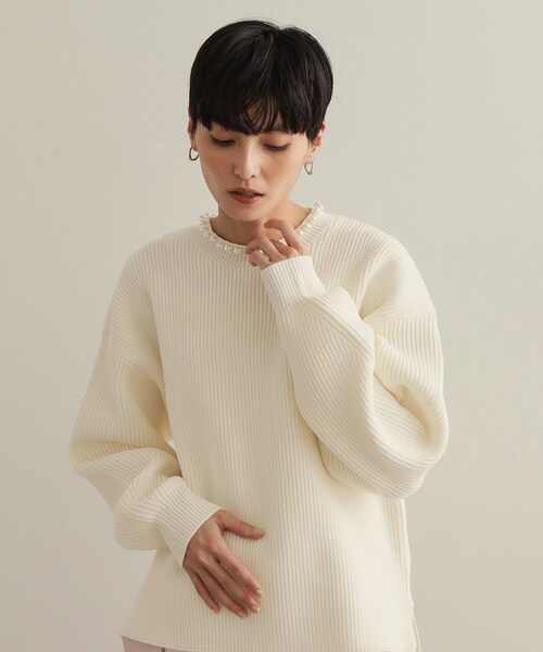 OPAQUE.CLIP（オペークドットクリップ） ニット セーター パール調