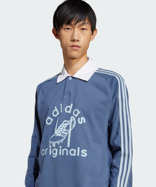 adidas originals ポロシャツ ライトブルー 70%OFF価格／adidas アディダス 半袖ポロシャツ ライトブルー×白