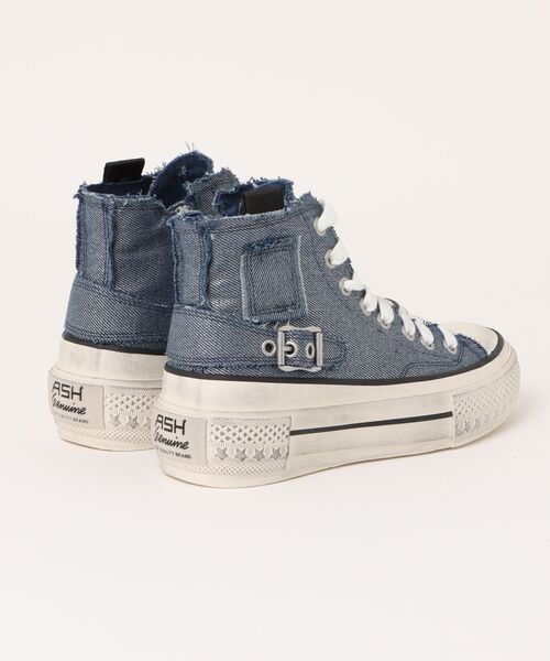 【 】Jeans レースアップ ハイカット スニーカー ♪ ハイカット レースアップ スニーカー / ソックススニーカー[品番