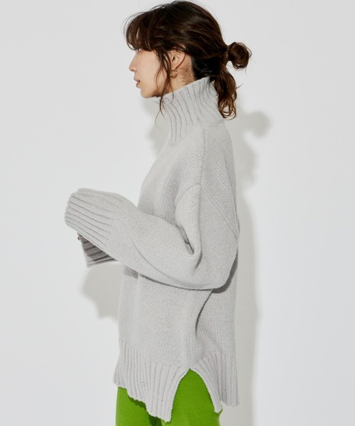 「Auntie Rosa Holiday」 長袖ニット FREE ライトブルー レディース_画像7