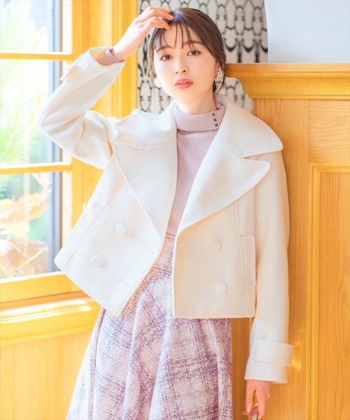 ウィルセレクション WILLSELECTION コート ピンクベージュ レディース 春・秋物 美品 ウィルセレクション WILLSELECTION コート ピンクベージュ レディース 春・秋物 美品