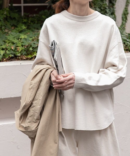 [FORK&SPOON] тренировочный cut and sewn 1 слоновая кость женский 