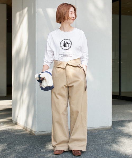Spick＆Span tシャツ La Hutte / ラ ユット ロゴラグランTee