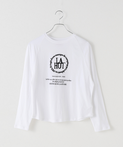 Spick＆Span tシャツ La Hutte / ラ ユット ロゴラグランTee