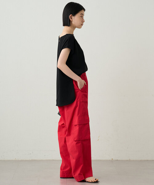 Loungedress ブラウス シャツ カットジョーゼットフレンチ