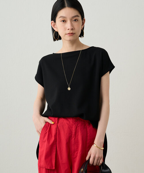 Loungedress ブラウス シャツ カットジョーゼットフレンチ