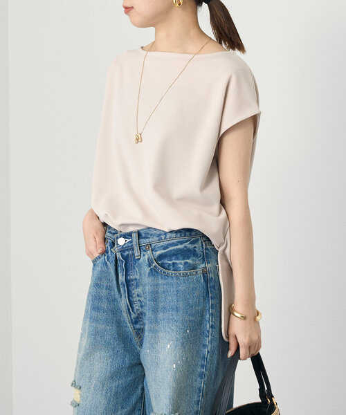 「LOUNGEDRESS」 長袖シャツ FREE グリーン レディース Loungedress ブラウス シャツ カットジョーゼットフレンチ