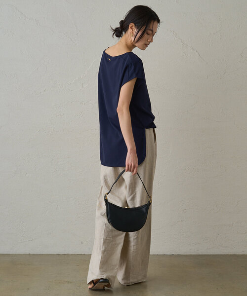 Loungedress ブラウス シャツ カットジョーゼットフレンチ