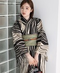 浴衣 こだわり浴衣5点セット レディースの詳細画像2