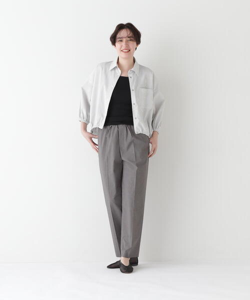 human woman（ヒューマンウーマン） ブラウス シャツ サッカーブラウス