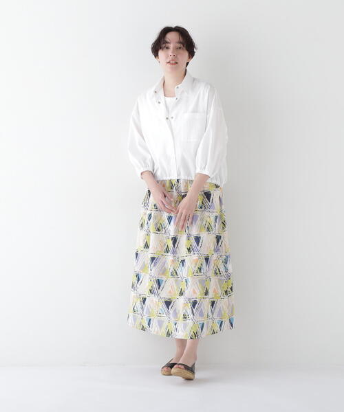 human woman（ヒューマンウーマン） ブラウス シャツ サッカーブラウス