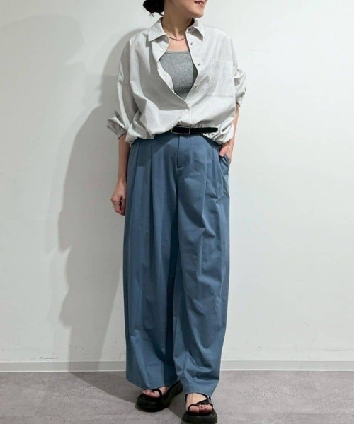 human woman（ヒューマンウーマン） ブラウス シャツ サッカーブラウス