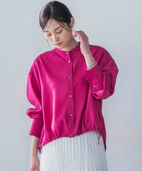 LAUTREAMONT ブラウス シャツ シアードロストシャツ「洗濯機で