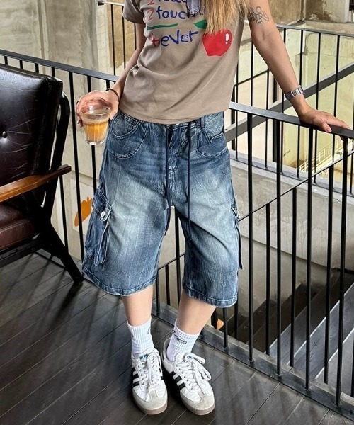 なかやん品 VIXEN GIRL ワイドデニムパンツ|HYSTERIC GLAMOUR WOMEN