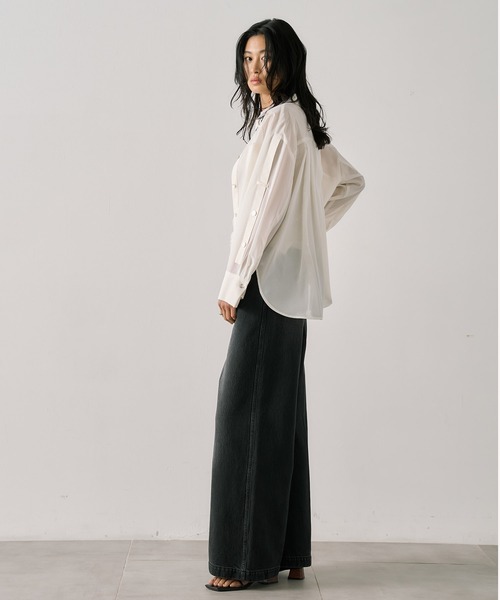 UNITED TOKYOシアートップス シアーテレコセットトップス(FREE WHITE): : ウィメンズ｜UNITED