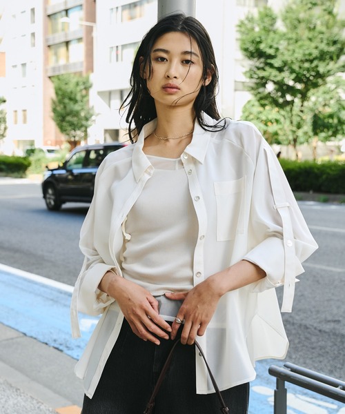 UNITED TOKYOシアートップス UNITED TOKYO tシャツ パネルレースシアープルオーバー