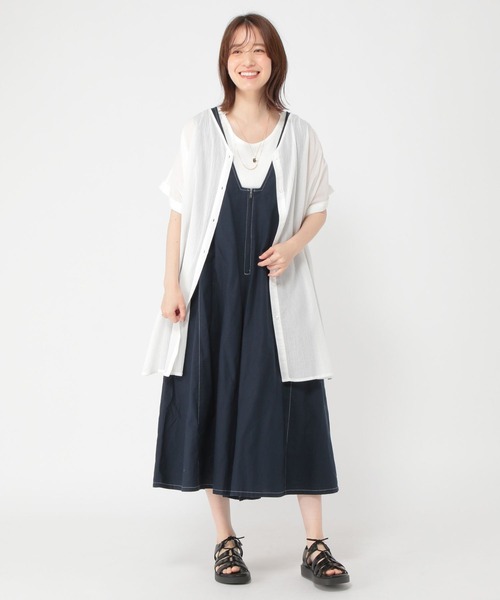 ディーゼル　フック　シャツ　ワンピース　スタッズ　チュニック　●美品● Aletta vita ワンピース チュニック シャツ スタンドカラー
