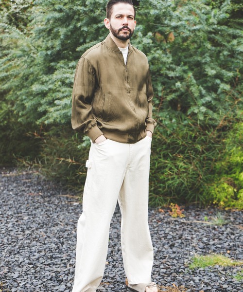 ミスターオリーブ   コーマワイドチノパンツ ミスターオリーブ コーマワイドチノパンツ MR.OLIVE｜ミスター