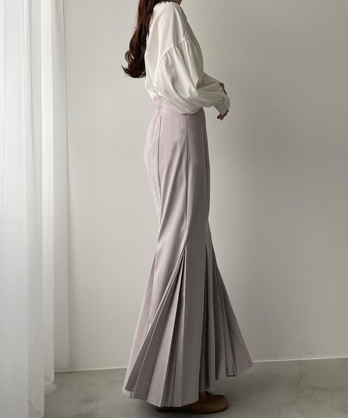 「Louere」 ロングスカート SMALL ベージュ レディース_画像2