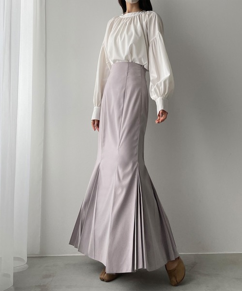 「Louere」 ロングスカート SMALL ベージュ レディース_画像4
