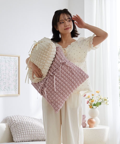 クッション クッションカバー ぽこぽこデザイン｜45×45cm用 「furry