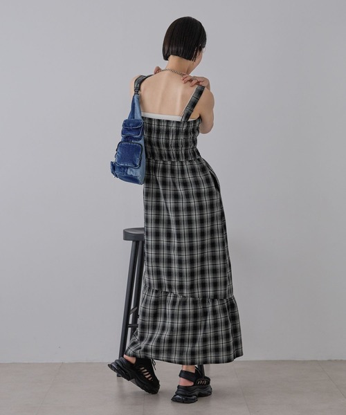 JEANASIS（ジーナシス） ジャンパースカート フロントZIPシャーリング