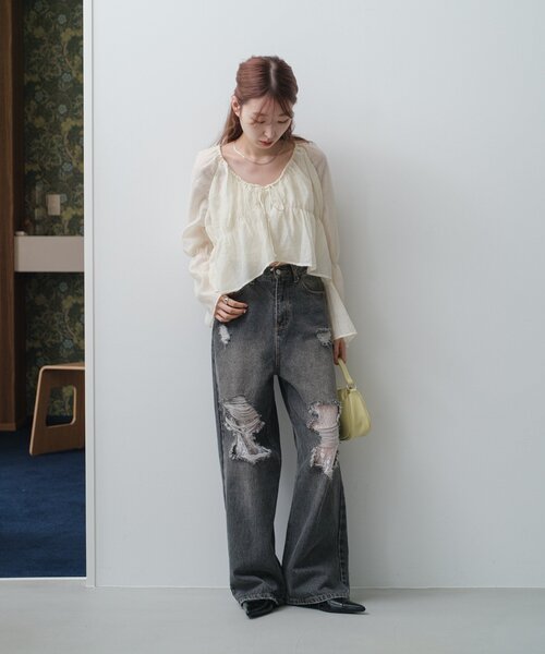 Cyne ブラウス　サイズ0 新品未使用品 Kastane ブラウス シャツ 「新色追加/5色展開/S.Lサイズ展開